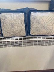 Sashiko cushions made by Dexi